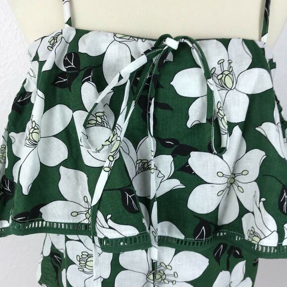 J.O.A. Top Shirt Floral Cold Shoulder - Picture 2 of 10